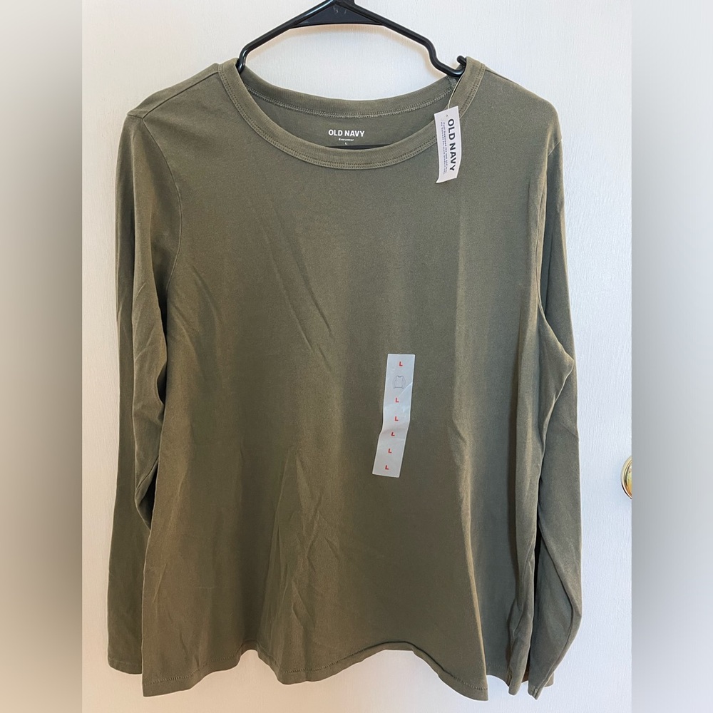 Forest Green Everywear Long Sleeve Old Navy Shirt NWT